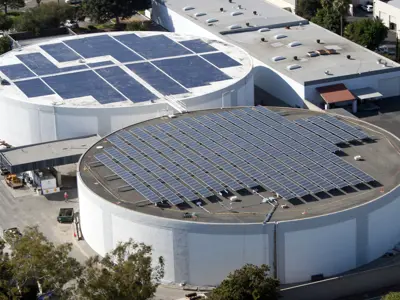 Water reservoirs at Cerritos Corporate Yard